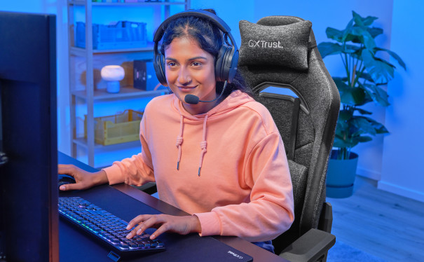 Trust lança a GXT 723 Ruya Fabric uma cadeira gaming em tecido